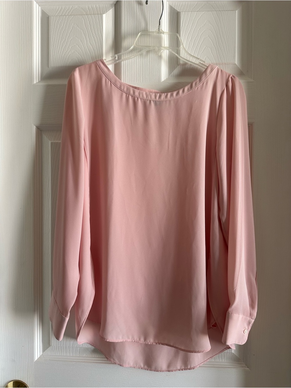 Women's Banana Republic Pink Long Sleeve Blouse